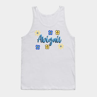 Top 10 best personalised gifts 2022  - Abigail - personalised,personalized name cursive with summertime daisies. Abigail Tank Top